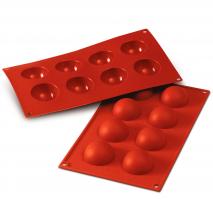 Molde semiesfera 8 cav. x30 ml