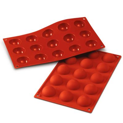 Molde semiesfera 15 cav. x20 ml