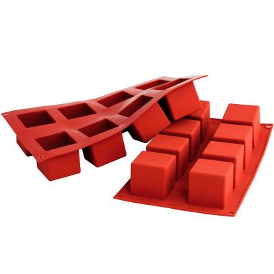 Molde cuadrado 8 cav. x125 ml Molde cuadrado 8 cav. x125 ml