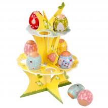Expositor Árbol 2 pisos Huevos de Pascua con cinta