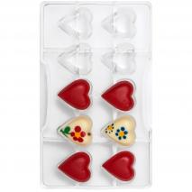 Molde policarbonato para bombones Corazn x10