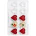 Molde policarbonato para bombones Coraz�n x10