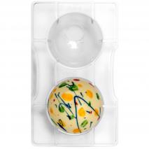 Molde policarbonato chocolate semiesfera base 7,5