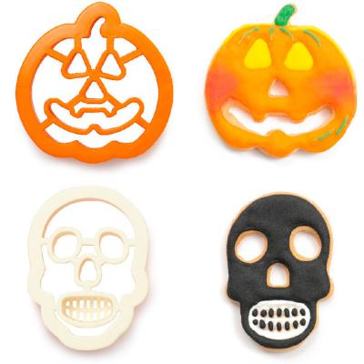 Set 2 cortadores galletas pl�stico Calabaza Cr�neo