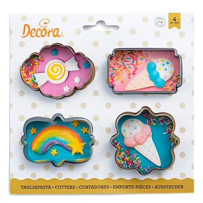 Set 4 cortadores galletas Marcos