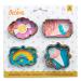Set 4 cortadores galletas Marcos