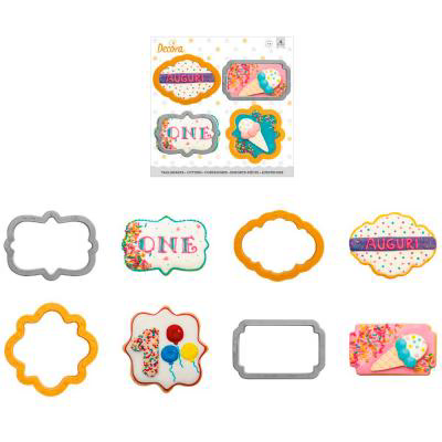 Set 4 cortadores galletas Marcos