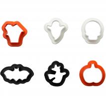 Set 6 talladors galetes mini Halloween