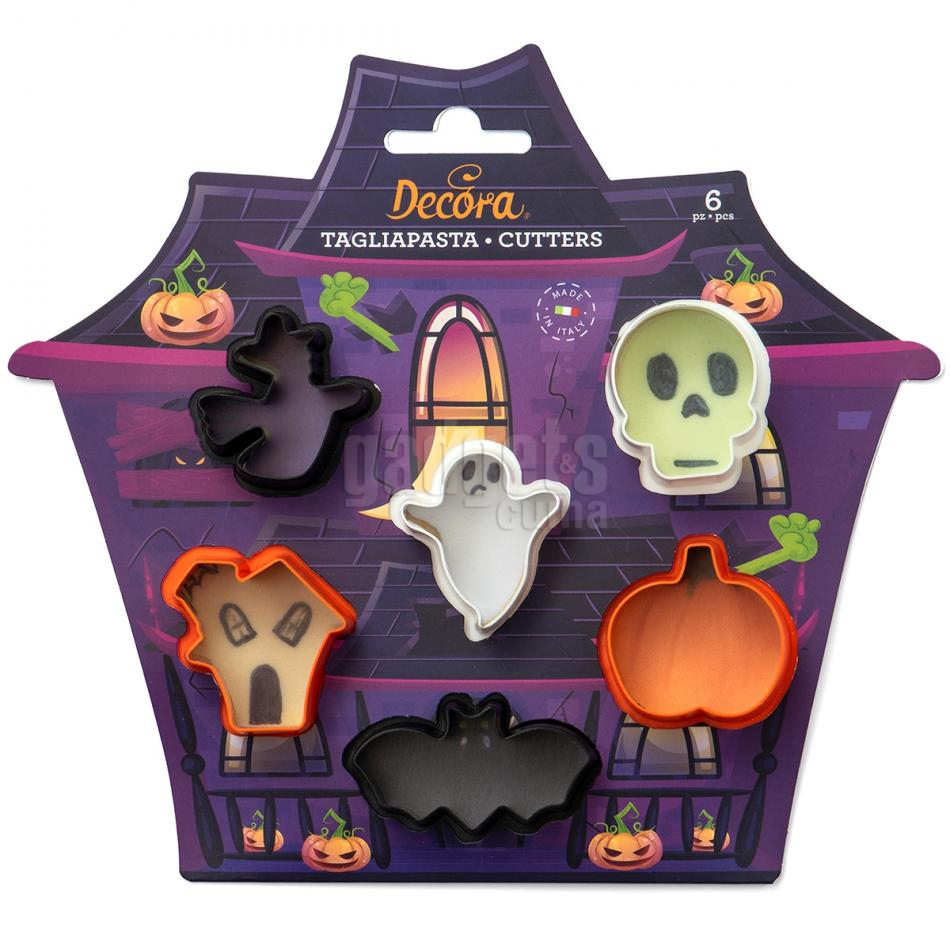 Set 6 cortadores galletas mini Halloween Gadgets & Cuina