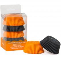Paper cupcakes x75 Negre i Taronja