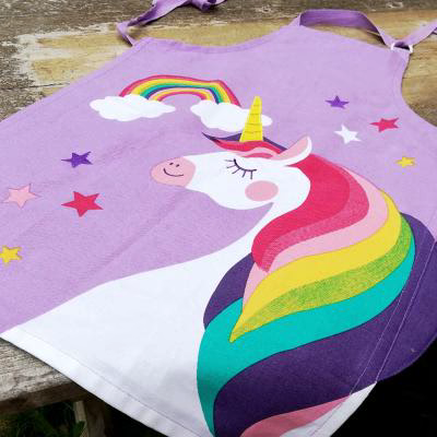 Delantal infantil unicornio