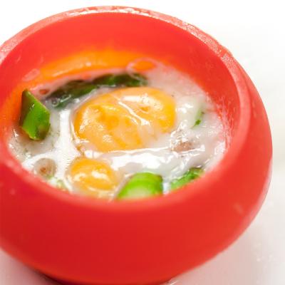 Molde ovo silicona para huevos semisfrico