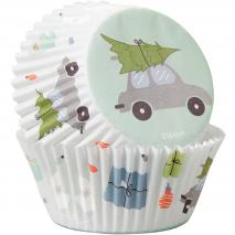 Papel cupcakes x75 Winter Wishes