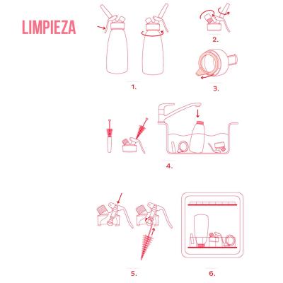 Sif�n espumas Isi Gourmet Whip Plus