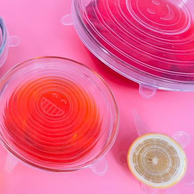 Set 6 tapas silicona extensibles con topes 6-21 cm