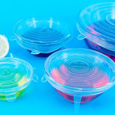 Set 6 tapas silicona extensibles con topes 6-21 cm