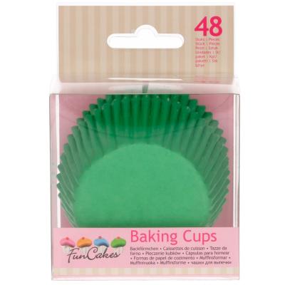 Papel cupcakes x48 Verde