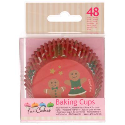 Papel cupcakes x48 Gingerbread