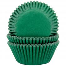 Papel cupcakes x50 verde oscuro