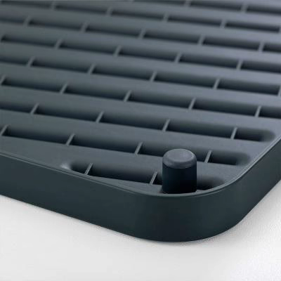 Base escurreplatos y vasos Flip Up gris