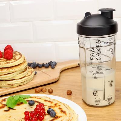 Vaso batidor para pancakes con medidas