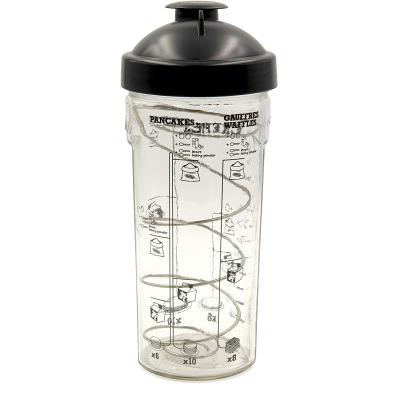 Vaso batidor para pancakes con medidas