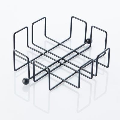 Servilletero Wire met�lico 19x19 cm negro