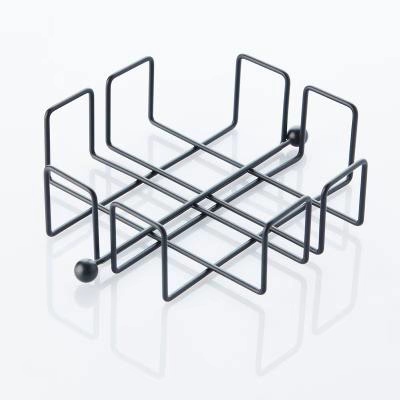 Servilletero Wire met�lico 19x19 cm negro
