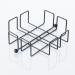 Servilletero Wire met�lico 19x19 cm negro