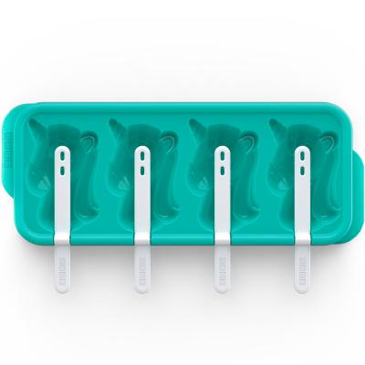 Molde 4 helados Unicornio Zoku