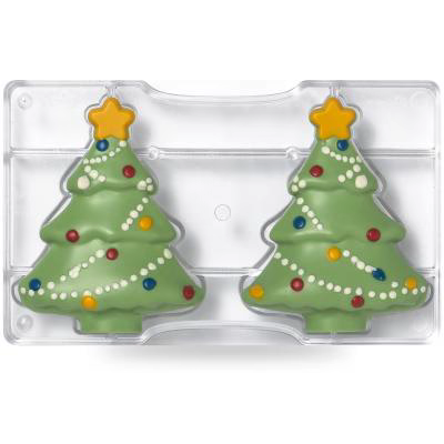 Molde policarbonato para bombones �rbol de Navidad