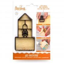 Cortador galletas pl�stico Casa 3D Ginger