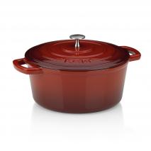 Cazuela hierro fundido esmaltada con tapa