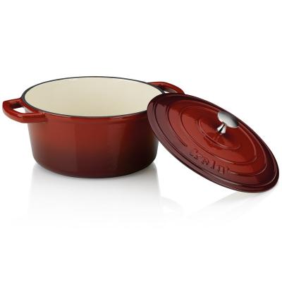 Cazuela hierro fundido esmaltada con tapa