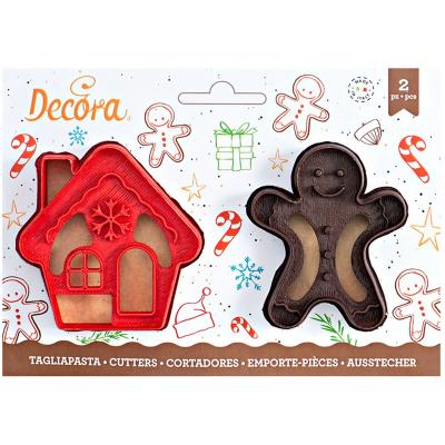 Set 2 cortadores galletas pl�stico Ginger&House