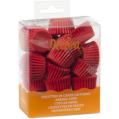 Papel mini cupcakes x200 Rojo