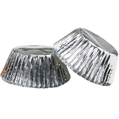 Papel cupcakes x60 Plata