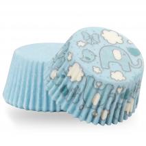 Papel cupcakes x36 Elefante y Lunares
