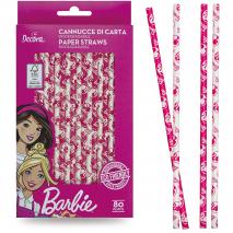 Set 80 canyetes paper bio Barbie