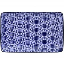 Safata Nippon Blue dots 21x13 cm