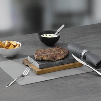 Piedra de carne con base madera 24x16 cm