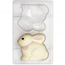 Motllo policarbonat per xocolata Conill