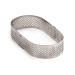Anillo tarta perforado Oval inox 10x6x2 cm