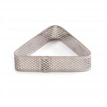 Tringulo microperforado repostera inox 9x8x2 cm