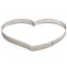 Anillo tarta perforado Corazn inox 18x16x3,5 cm