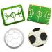Set 2 cortadores galletas pl�stico F�tbol
