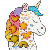 Set 6 cortadores galletas mini Unicornio