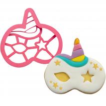 Cortador galletas plstico Mscara Unicornio