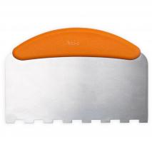 Esptula rasqueta pastisseria dentada inox 22x11cm