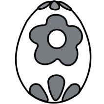 Motllo Mona pasqua OU gravat Flors